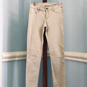 ABERCROMBIE khaki jeggings SIZE 0/25